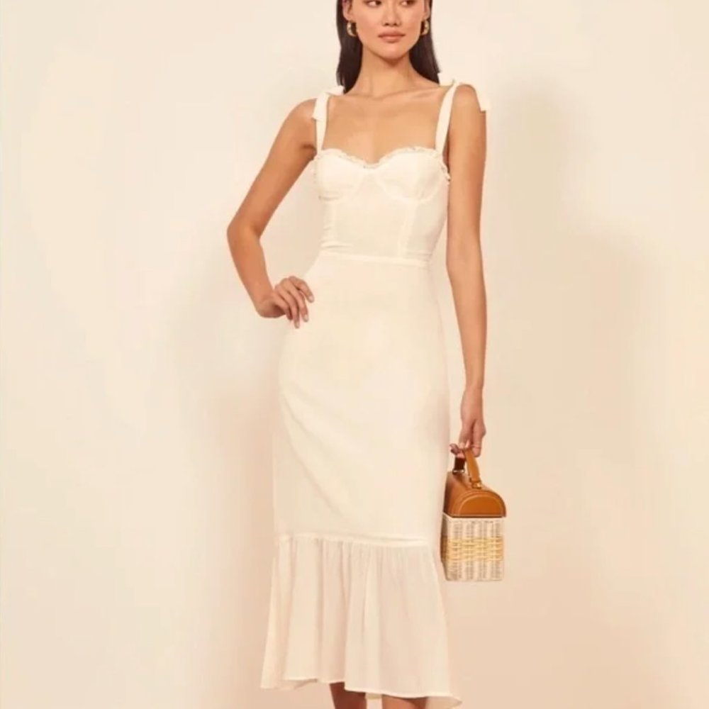 Reformation Nikita Dress in Ivory *NWT*